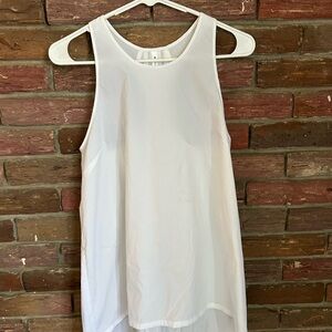 Athleta Cream Tank Top with Racerback Style